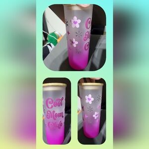 Frosted glass tumbler